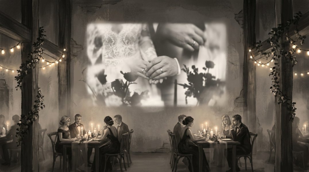 Silent Video Projections for Weddings