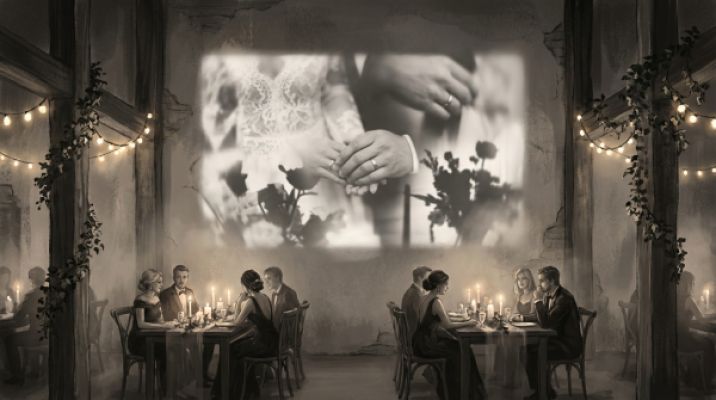 Silent Video Projections for Weddings