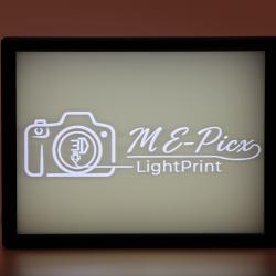 1er - Bilderrahmen mit LED Platine - Quer - Leuchtend