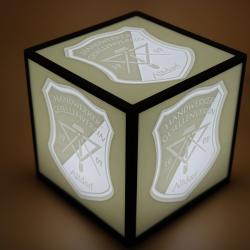 5er Groß - Lithophan Box mit BambuLab LED Lampe - Leuchtend 2