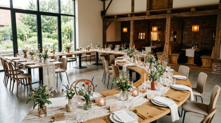 Sitzordnung Hochzeit: Tischform & Gästezahl