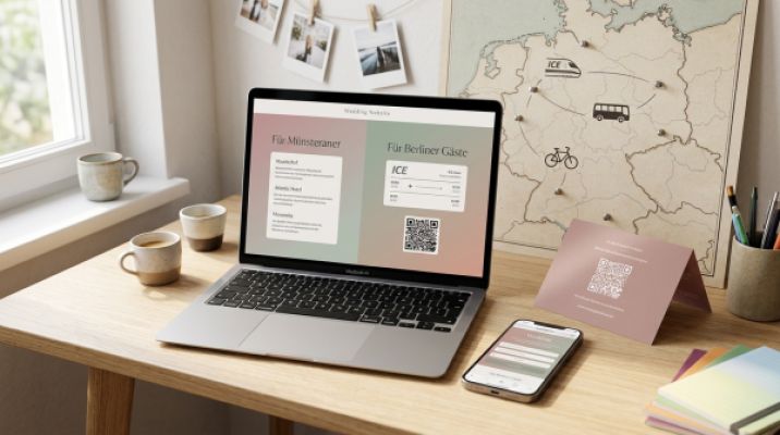 Wedding Website: Guests from Three German States