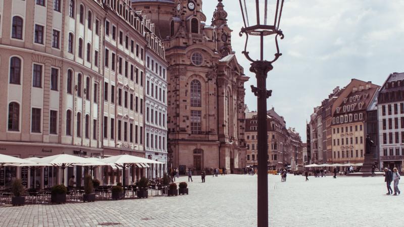 Brautpaar bei einer Hochzeit in Dresden