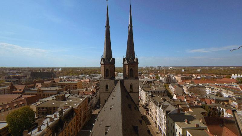 Brautpaar bei einer Hochzeit in Halle (Saale)